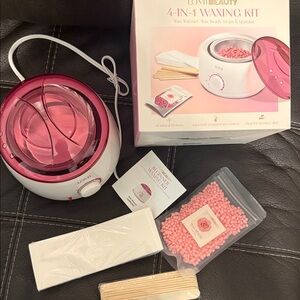 Pink 4-in-1 Hair Removal Waxing Kit